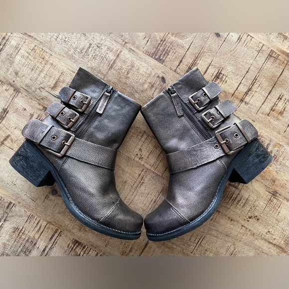 Kenneth Cole Reaction Shoes - Kenneth Cole Reaction Bronze Moto Boots